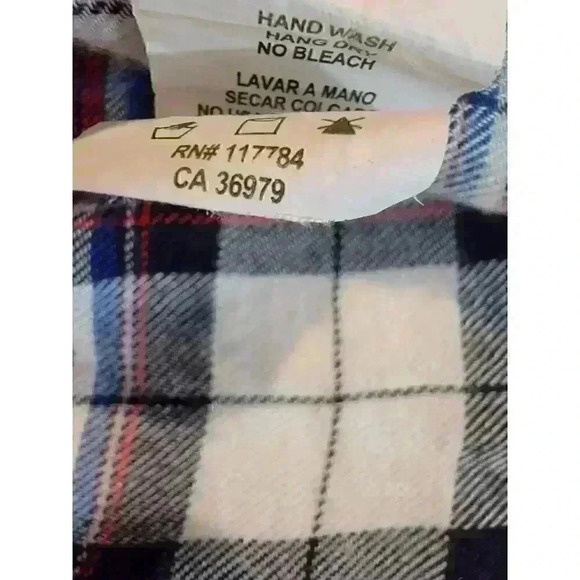 Rails Womens Top Size L Plaid Button Down Shirt Red White Blue Patriotic - Picture 7 of 8